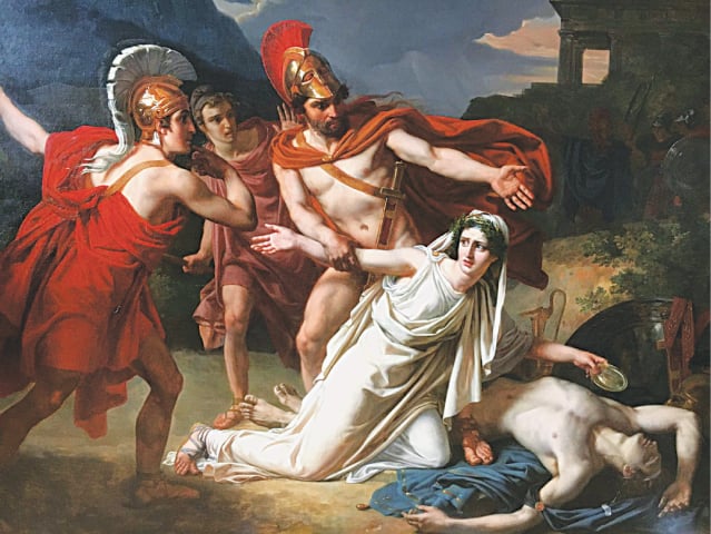 639x480 Fiction Griefs From Our Fathers - Antigone Painting