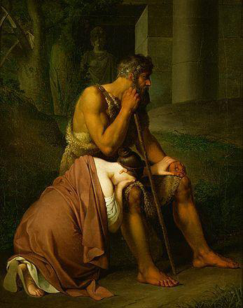 347x440 Fileoedipe Et Antigone, Johann Peter Krafft (1809).png - Antigone Painting
