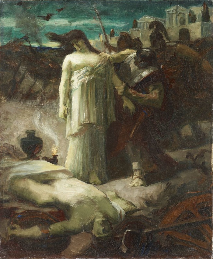 700x851 Of Antigone To Marianne, Dreams And Realities Of The Republic - Antigone Painting