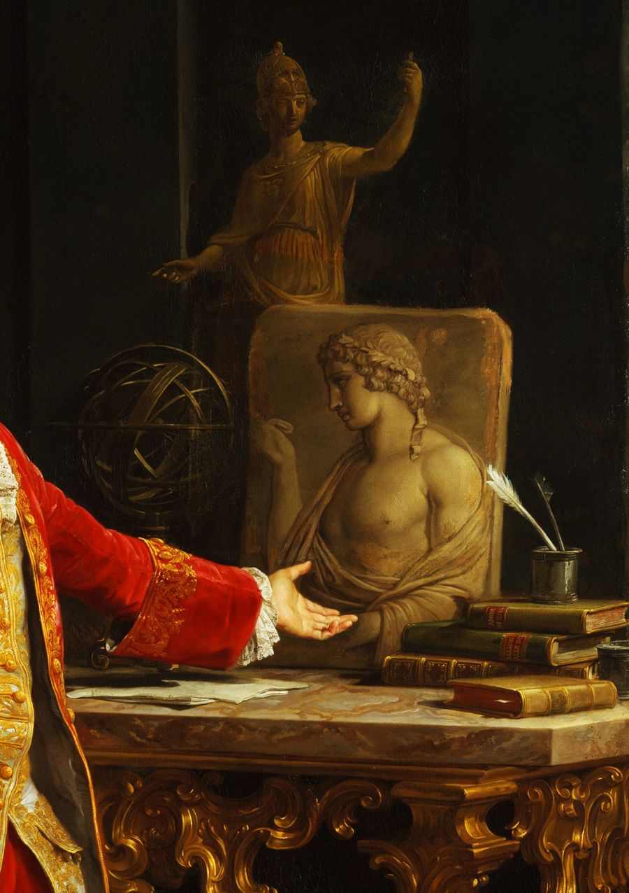 900x1276 Pompeo Batoni. Detail From Of A Young Gesturing - Antinous Painting