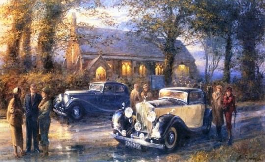 540x331 Classic Car Paintings By Alan Fearnley Cars Amp Trucks - Antique Car Painting