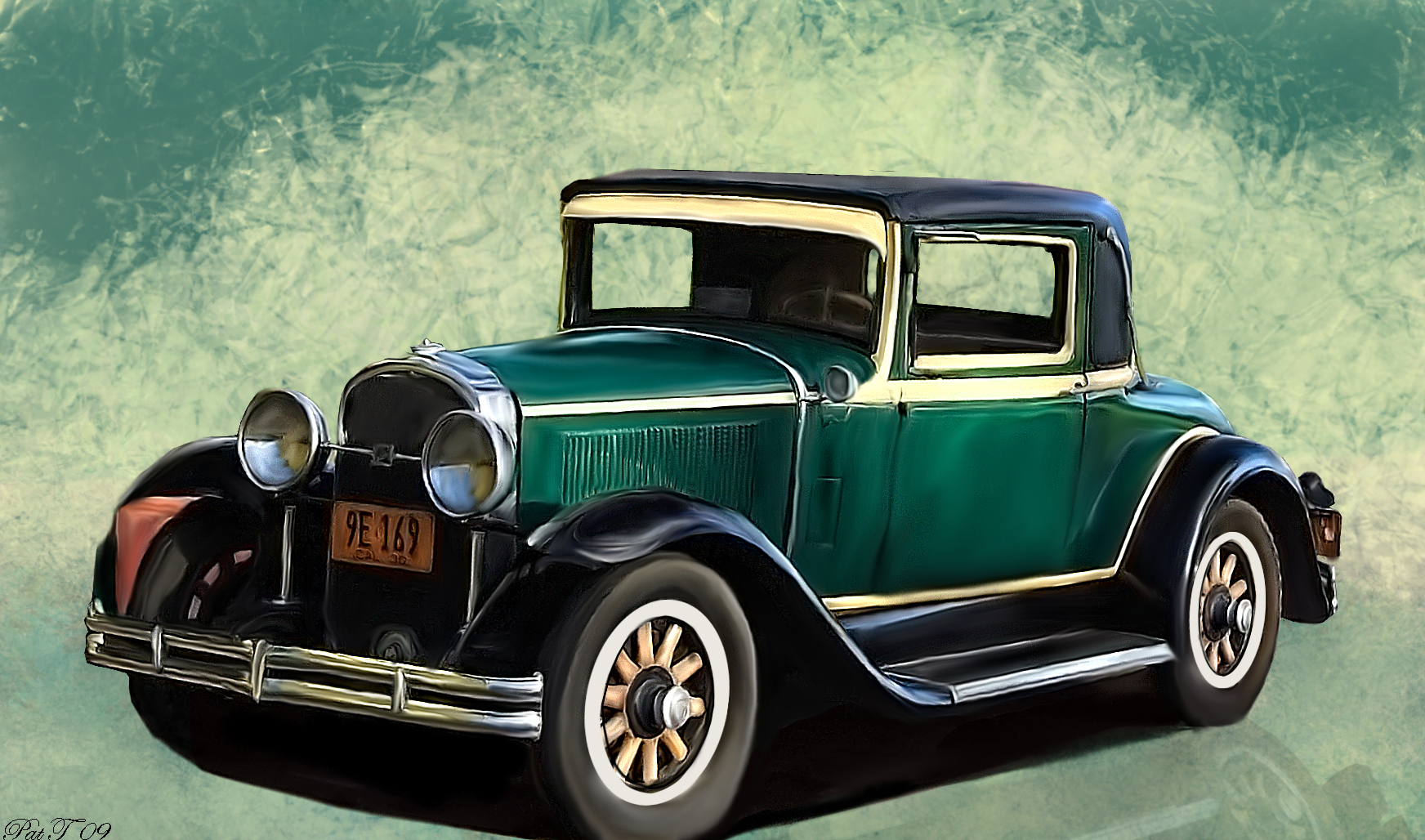 1744x1028 Classic Cars Wallpapers Classic Cars Desktop Wallpapers Classic - Antique Car Painting