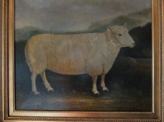 236x176 Antique Oil Painting +vintage Home Love  Oil - Antique Sheep Painting