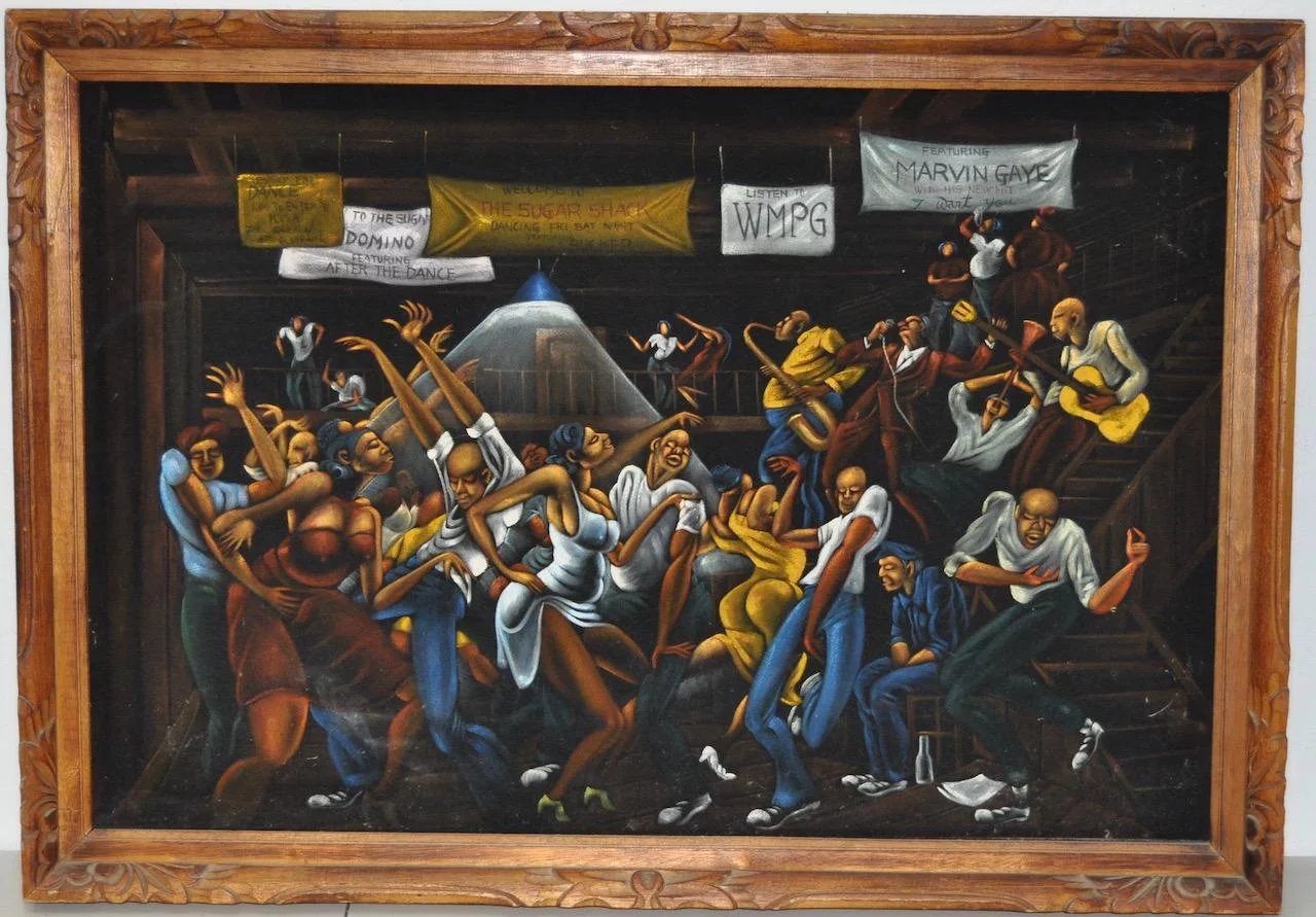 1280x891 Vintage African American Black Velvet Art C.1960s Antique Canvas - Antique Velvet Painting