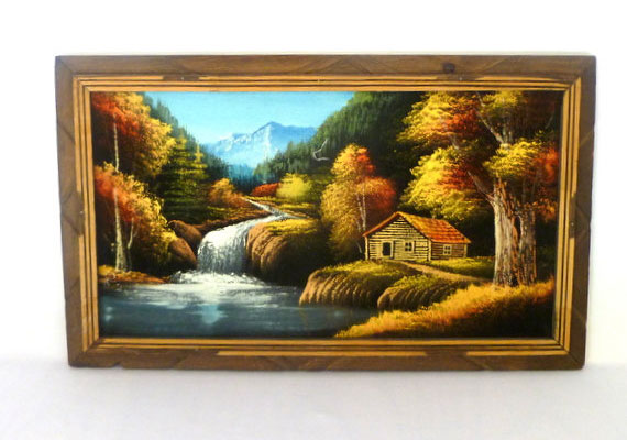 570x400 Craft Fads Through The Decades - Antique Velvet Painting