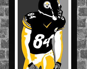 340x270 Antonio Brown Poster Etsy - Antonio Brown Painting