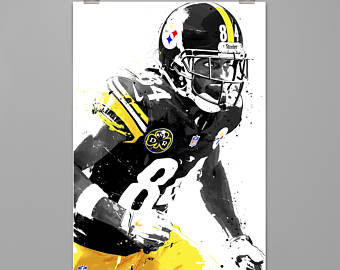 340x270 Steelers Poster Etsy Ie - Antonio Brown Painting