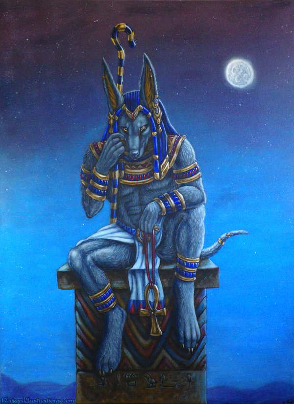 600x822 Anubis By Nairasillustrations - Anubis Painting