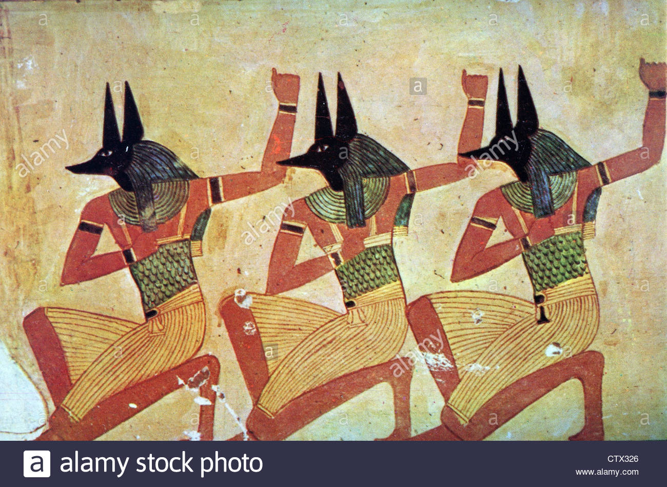 Искусство древнего Египта Анубис фрески