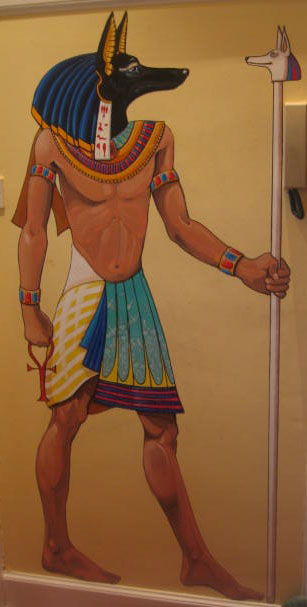 307x607 David Donachie's Website Anubis Mural - Anubis Painting