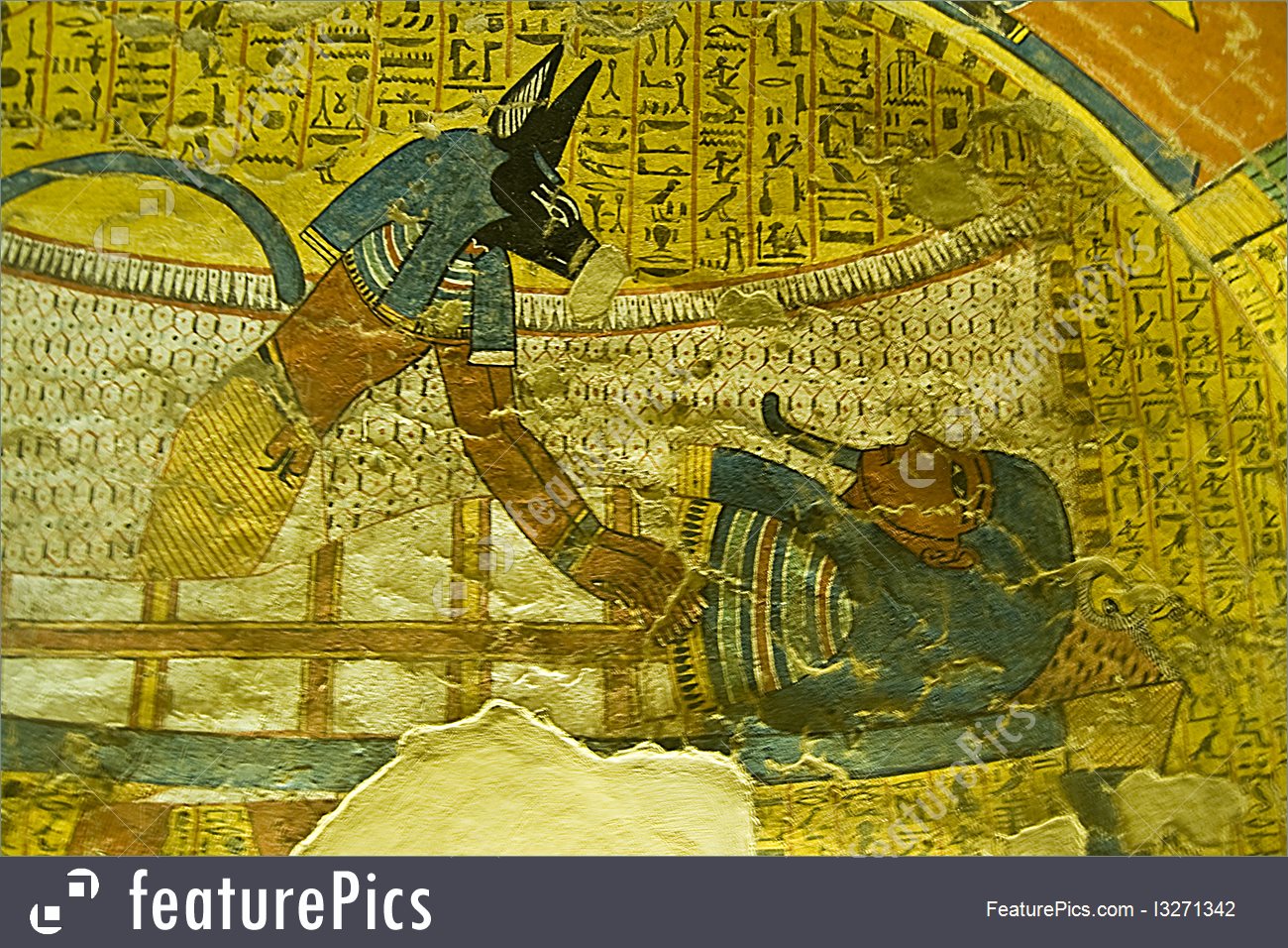 1300x956 Documentary Anubis Creating A Mummy - Anubis Painting