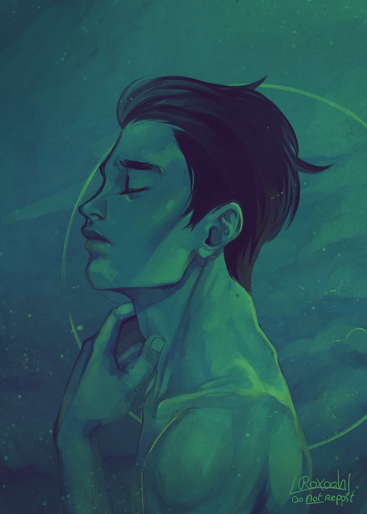 756x1057 Anxiety By Roxoah - Anxiety Painting