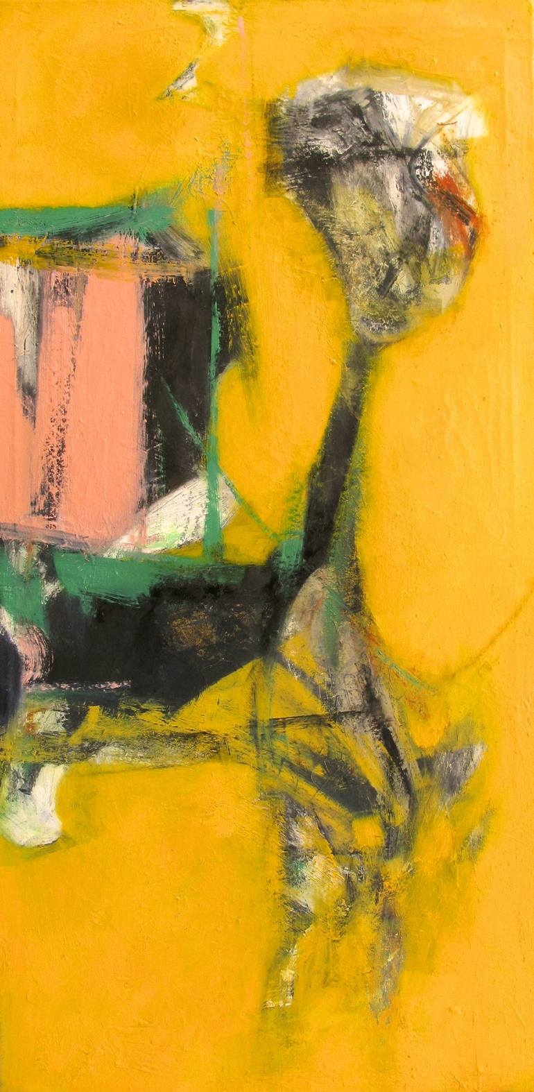 770x1574 Saatchi Art Blue Anxiety Painting By Fred Smilde - Anxiety Painting