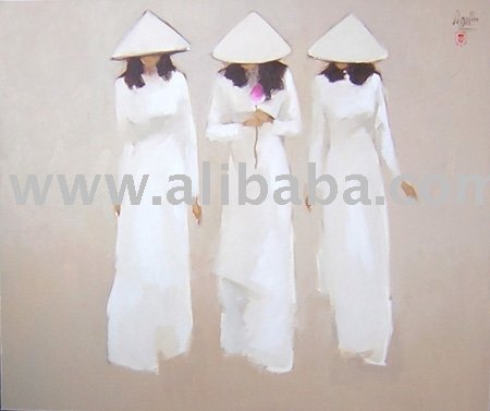 450x377 Oil Paintings Hanoi, Oil Paintings Hanoi Suppliers - Ao Dai Painting