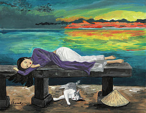 300x234 Vietnamese Ao Dai Paintings Fine Art America - Ao Dai Painting