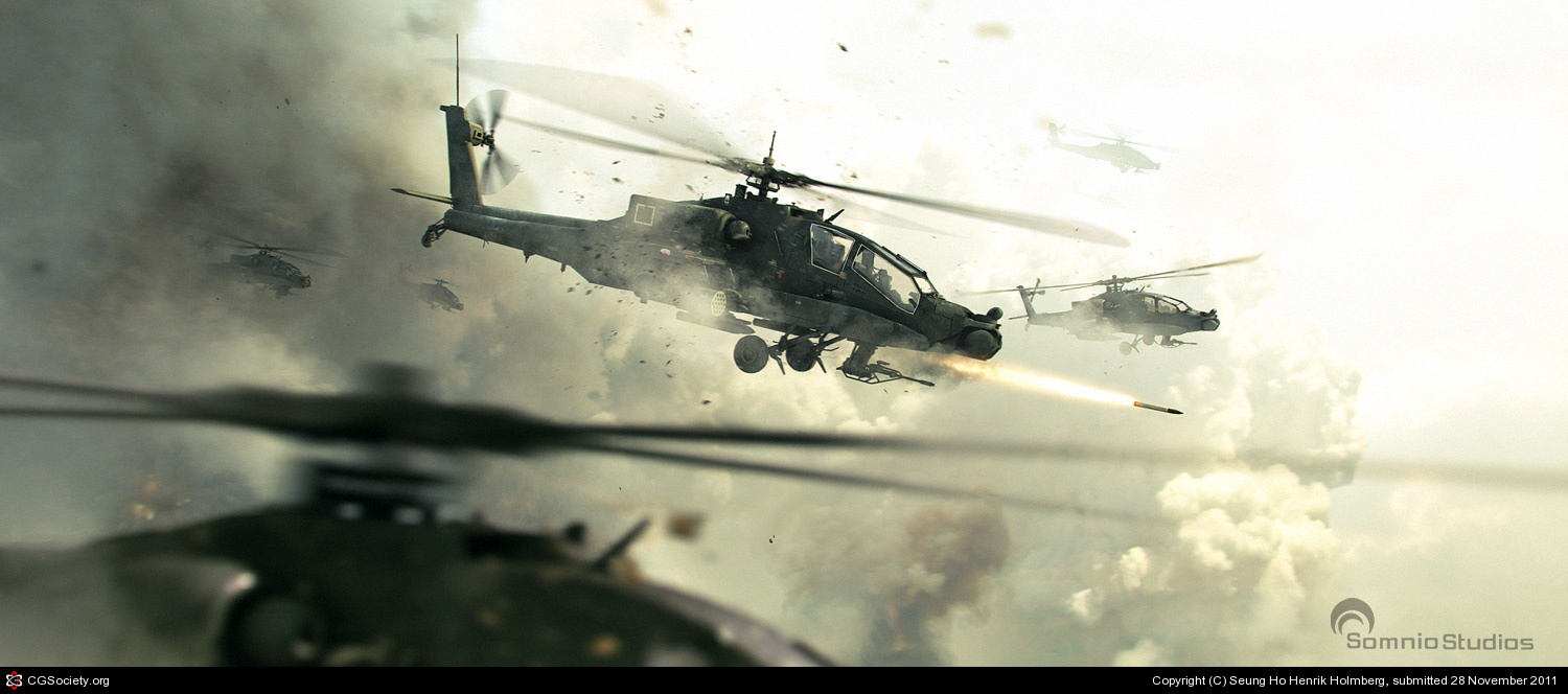 1500x664 Apache By Seung Ho Henrik Holmberg 2d Cgsociety - Apache Helicopter Painting