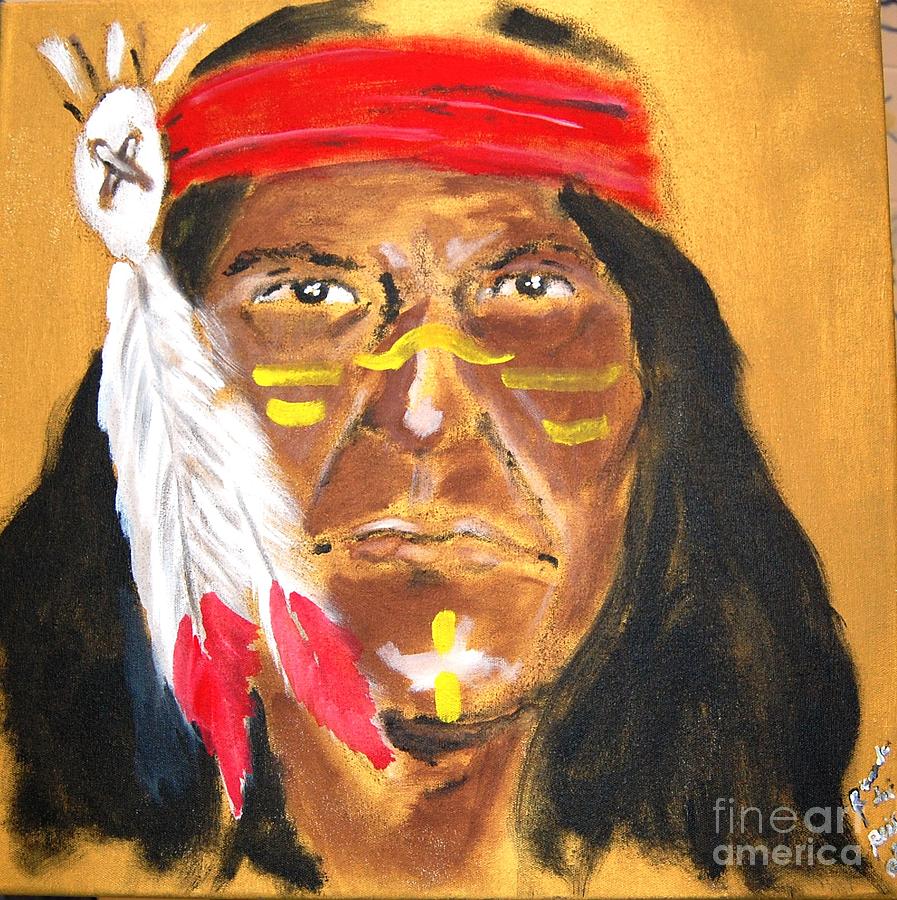 897x900 Apache Painting By Ricardo Dos Reis - Apache Painting