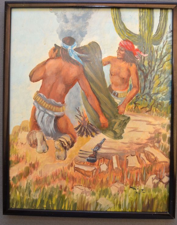 581x740 Apache Painting - Apache Painting