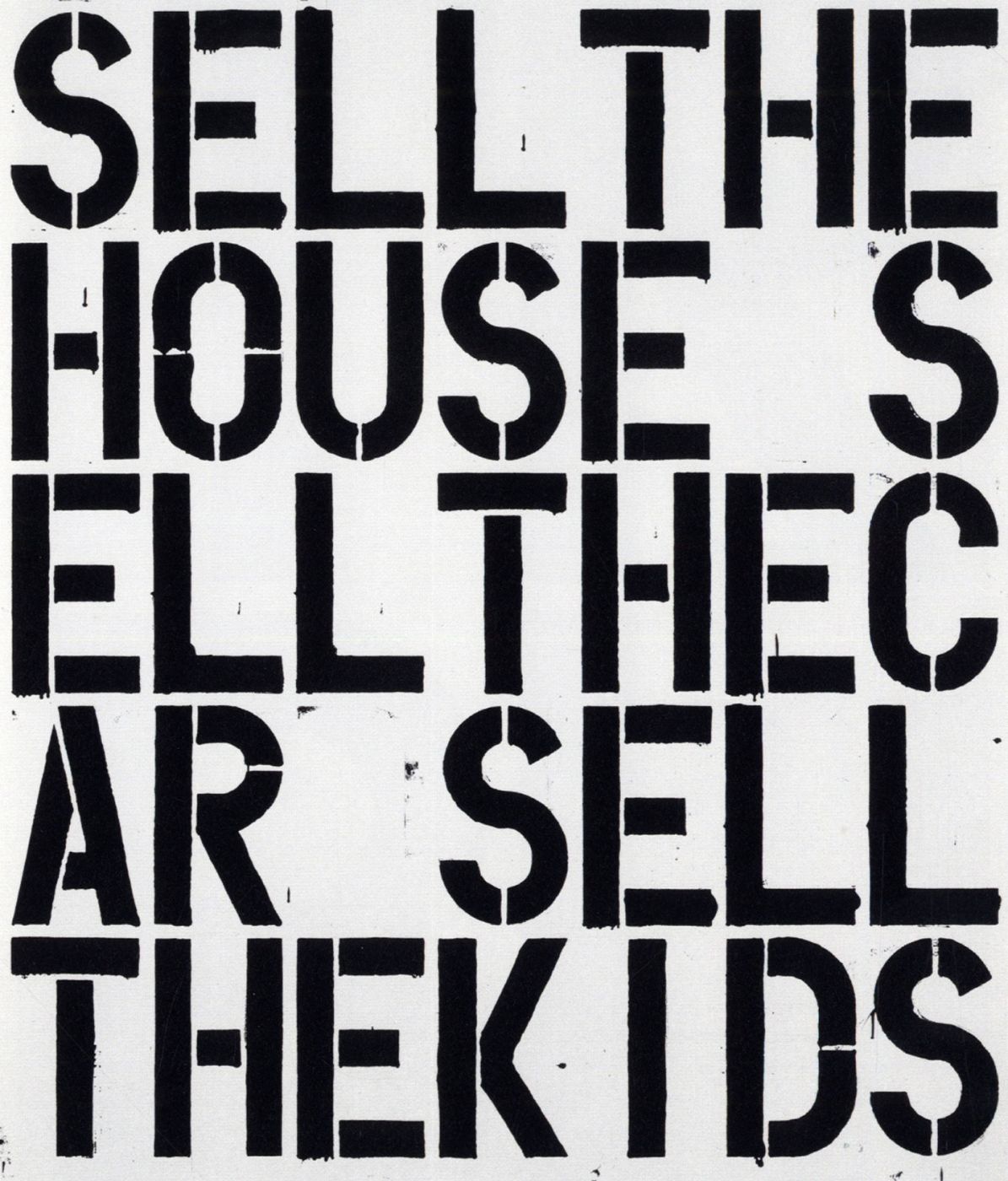 1195x1400 Christopher Wool 2003 Art, Theory, Practice - Apocalypse Now Painting