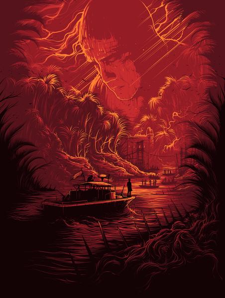 452x599 Dan Mumford Horror Has A And You Must Make A Friend - Apocalypse Now Painting