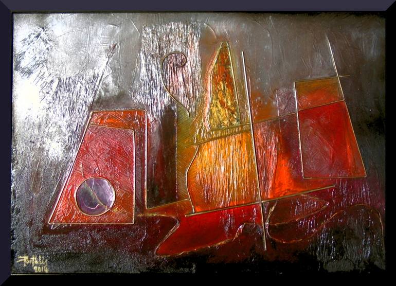 770x556 Saatchi Art Eruption (Apocalypse Now Set) Painting By Janpol Portalis - Apocalypse Now Painting