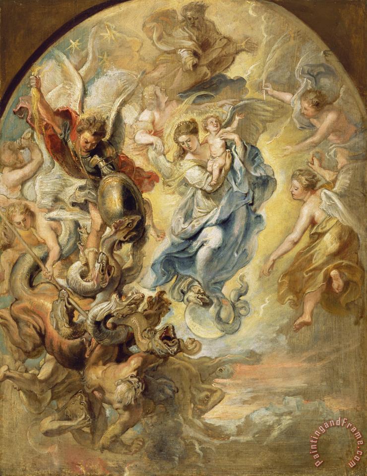 740x960 Peter Paul Rubens The Virgin As The Woman Of The Apocalypse - Apocalypse Painting