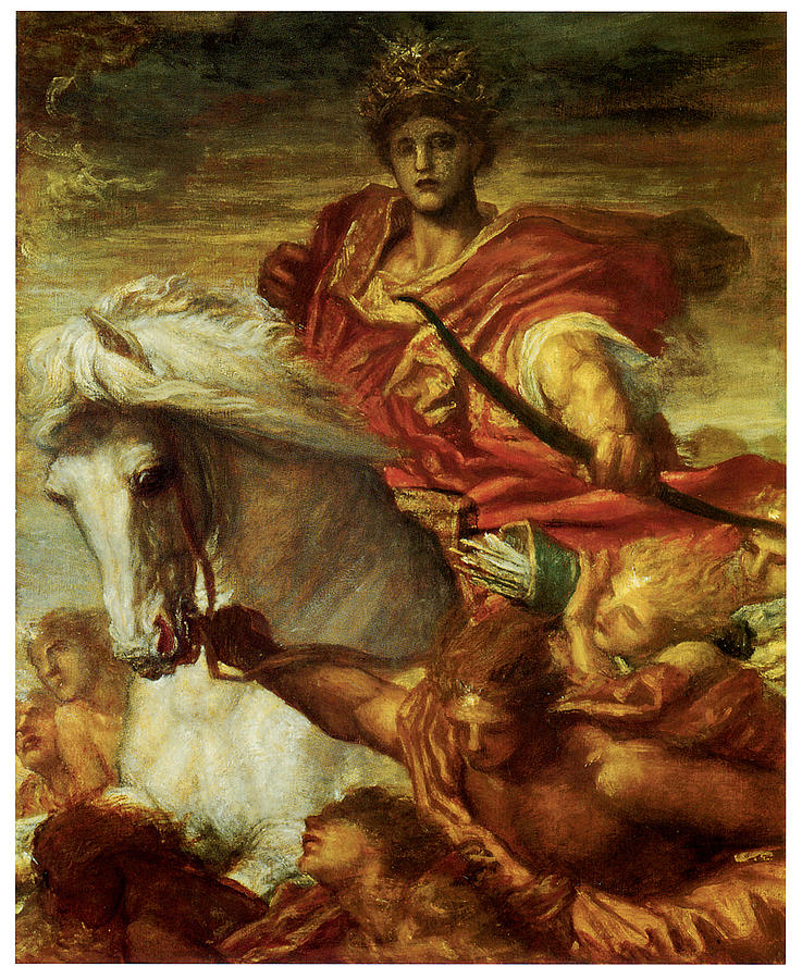 737x900 The Four Horsemen Of The Apocalypse Painting By George Frederick Watts - Apocalypse Painting