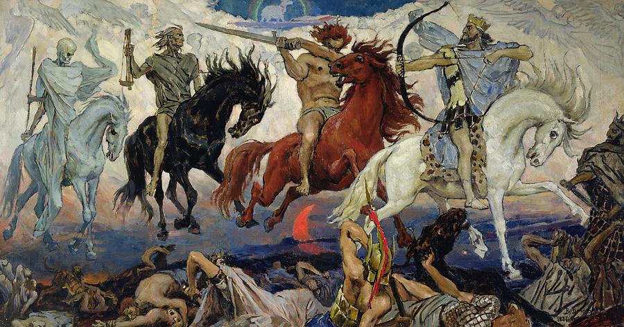 900x472 The Four Horsemen Of The Apocalypse Painting By Victor - Apocalypse Painting