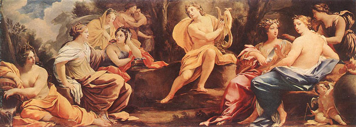 700x250 Apollo Und Die Musen - Apollo Painting