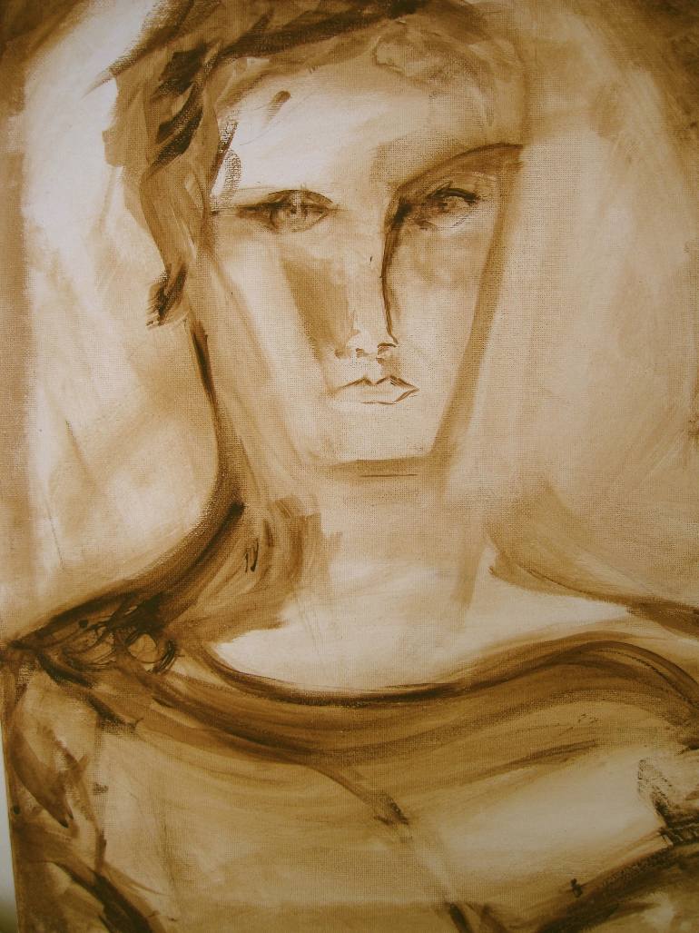 770x1027 Saatchi Art Apollo Painting By Susan Anne Russell - Apollo Painting