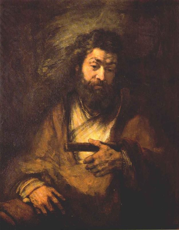 625x800 The Apostle Simon Artist Rembrandt Paintings Rembrendt - Apostle Painting