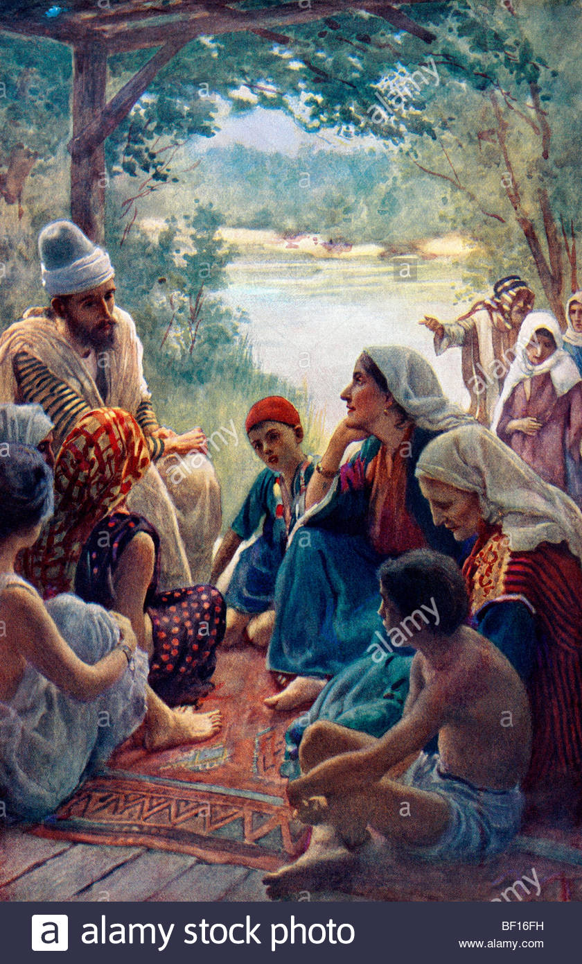 840x1390 Painting Of Lydia Of Thyatira With The Apostle Paul Painted By - Apostle Paul Painting