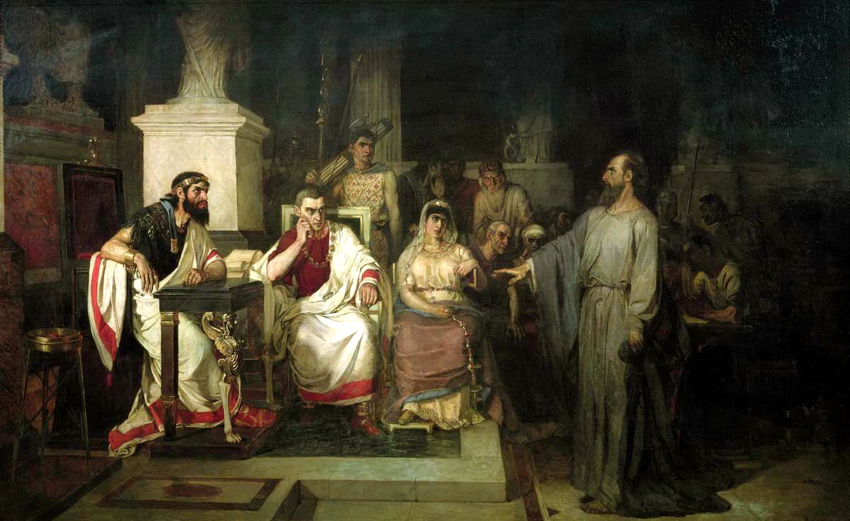 1200x735 The Apostle Paul Explains The Tenets Of The Faith In The Presence - Apostle Paul Painting
