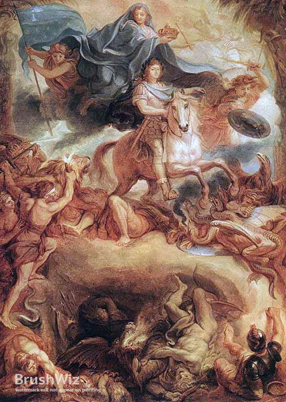 570x800 Apotheosis Of Louis Xiv By Charles Le Brun - Apotheosis Painting