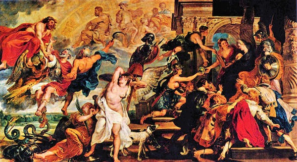 600x327 Medici S And The Apotheosis Of Henry Iv By Rubens - Apotheosis Painting
