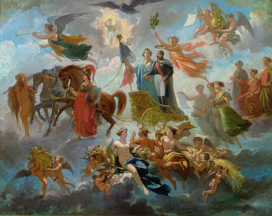 900x716 Apotheosis Of Napoleon Iii Painting By Guillaume Alphonse Harang - Apotheosis Painting