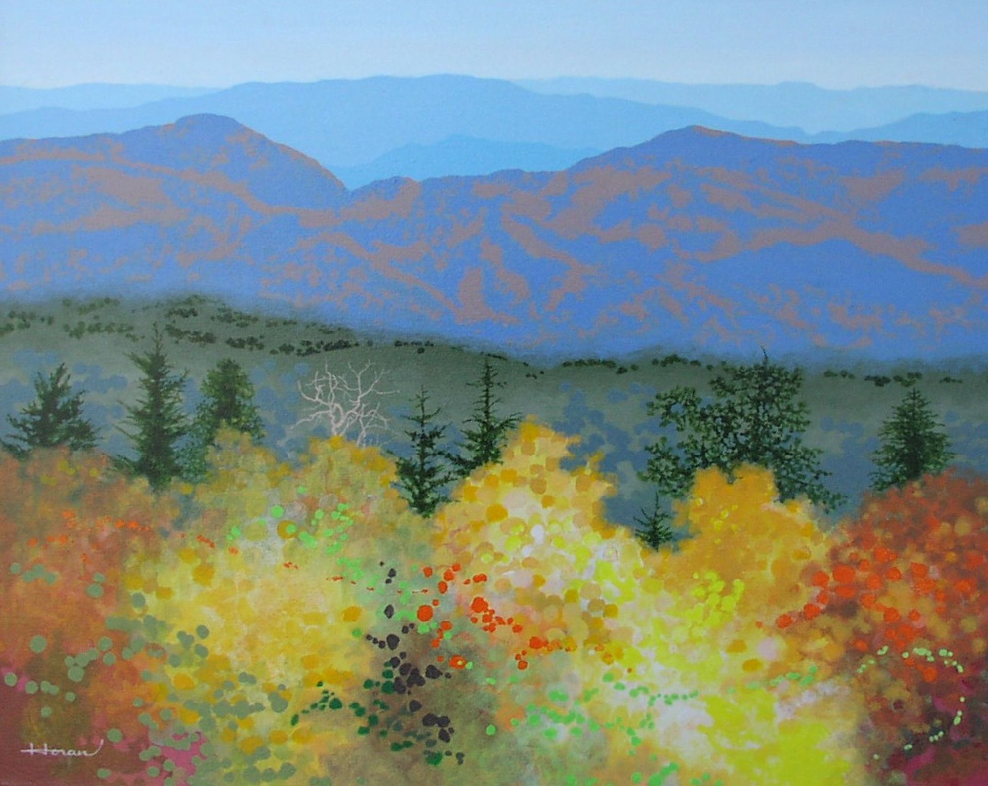 2000x1591 Appalachian Color Painting By Steve Horan Art By Steve Horan - Appalachian Painting