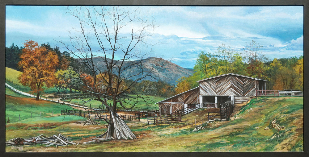 1000x509 Appalachian Farm Art Print Kevin Grass Fine Art - Appalachian Painting