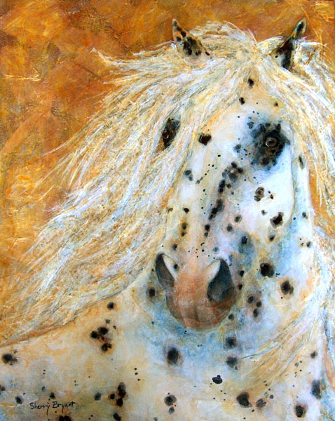 478x600 Riveting Appaloosa Horse Painting By Award Winning Wildlife Artist - Appaloosa Horse Painting