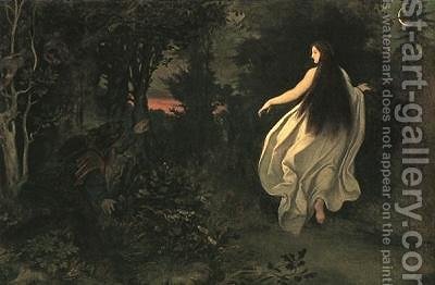 400x262 Apparition In The Forest Moritz Ludwig Von Schwind Reproduction - Apparition Painting