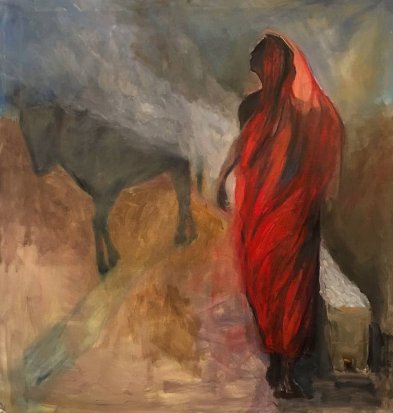 770x810 Saatchi Art Apparition Painting By Arun Prem - Apparition Painting
