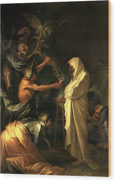 395x618 Apparition Of The Spirit Of Samuel To Saul Painting By Salvator Rosa - Apparition Painting