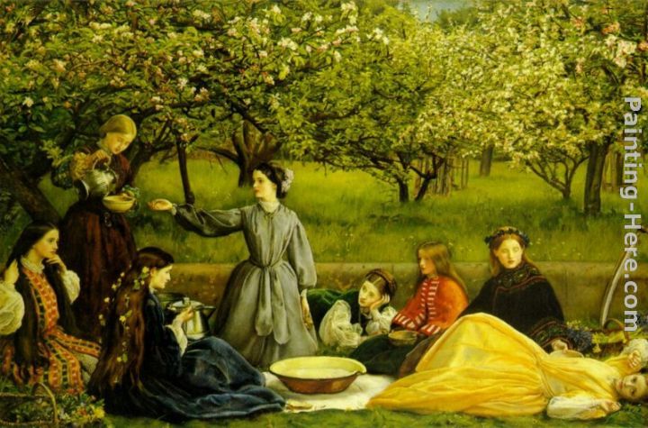 720x475 John Everett Millais Apple Blossoms Spring Painting Anysize 50 - Apple Blossom Painting