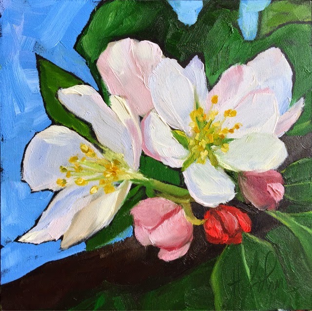 Apple Blossom Painting At PaintingValley.com | Explore Collection Of ...