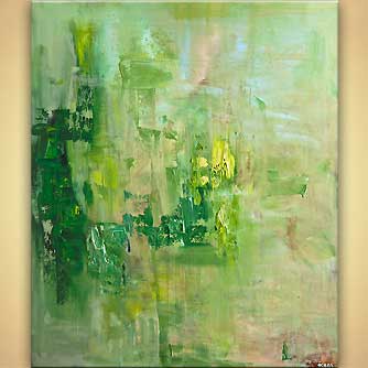 334x334 Painting - Apple Green Painting