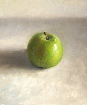 300x362 Postcard From Holland - Apple Green Painting