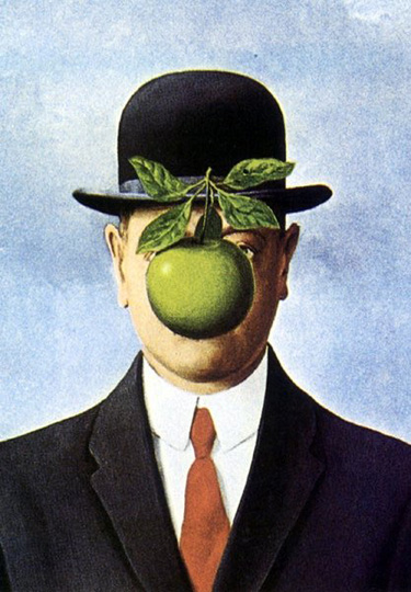 375x540 D. B. Johnson Books Magritte's Marvelous Hat - Apple Hat Painting