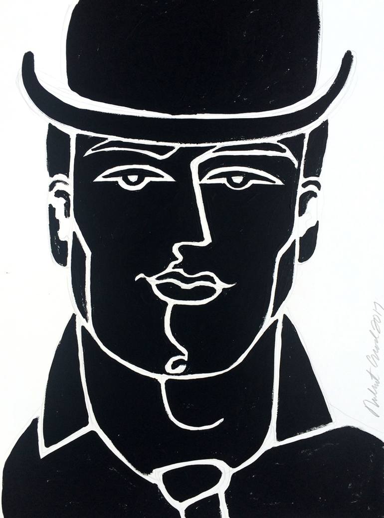 770x1039 Saatchi Art Mr. Good Apple - Apple Hat Painting