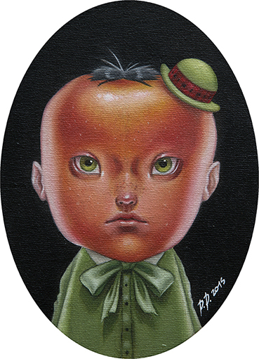 369x511 Apple Head - Apple Head Painting