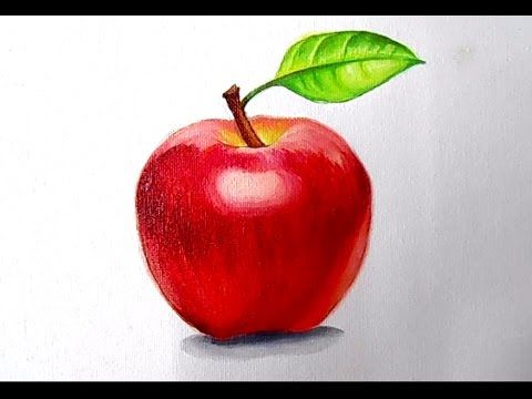 480x360 How To Oil Paint Apple, Oil Painting Lesson 2 - Apple Oil Painting